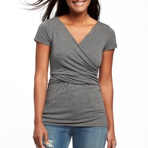 cross front nursing top from old navy